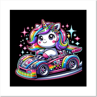 Monster Truck Unicorn Birthday Party Monster Truck Girl Posters and Art